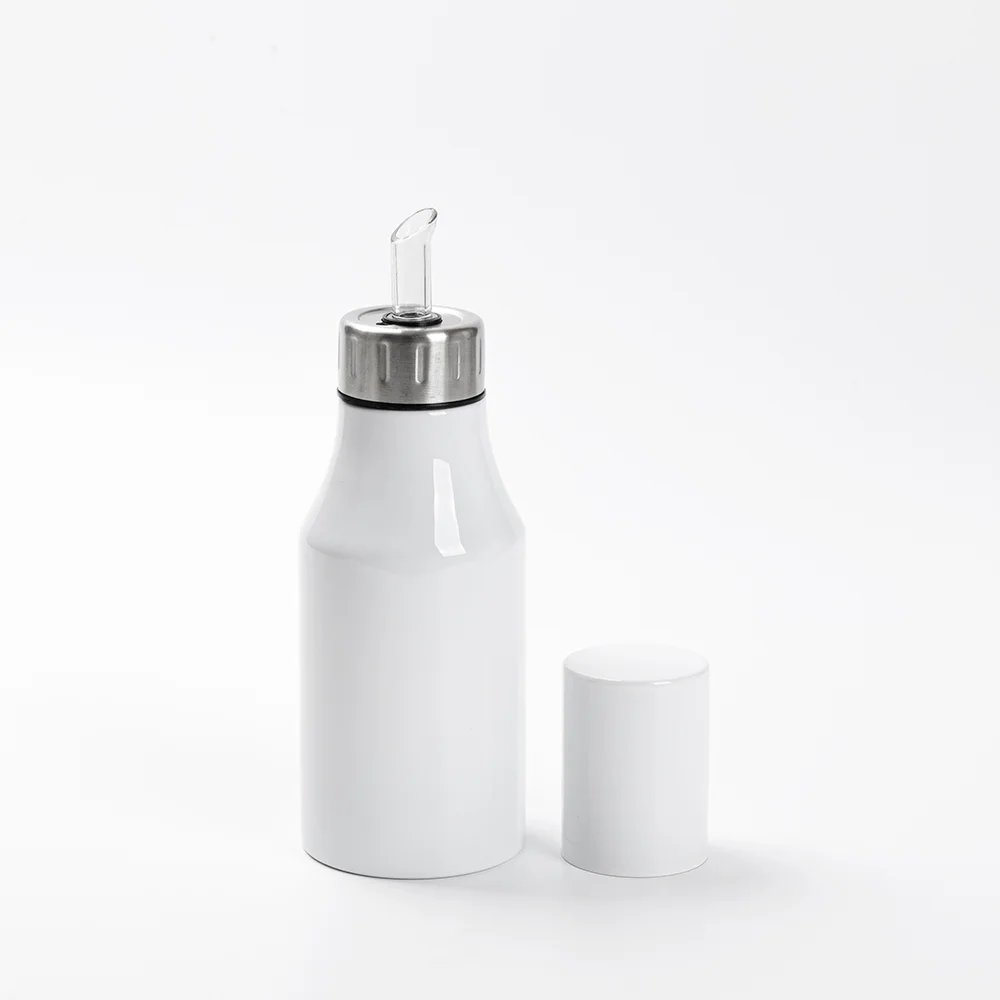 17oz/500ml Stainless Steel Oil Dispenser (White) thumbnail 3