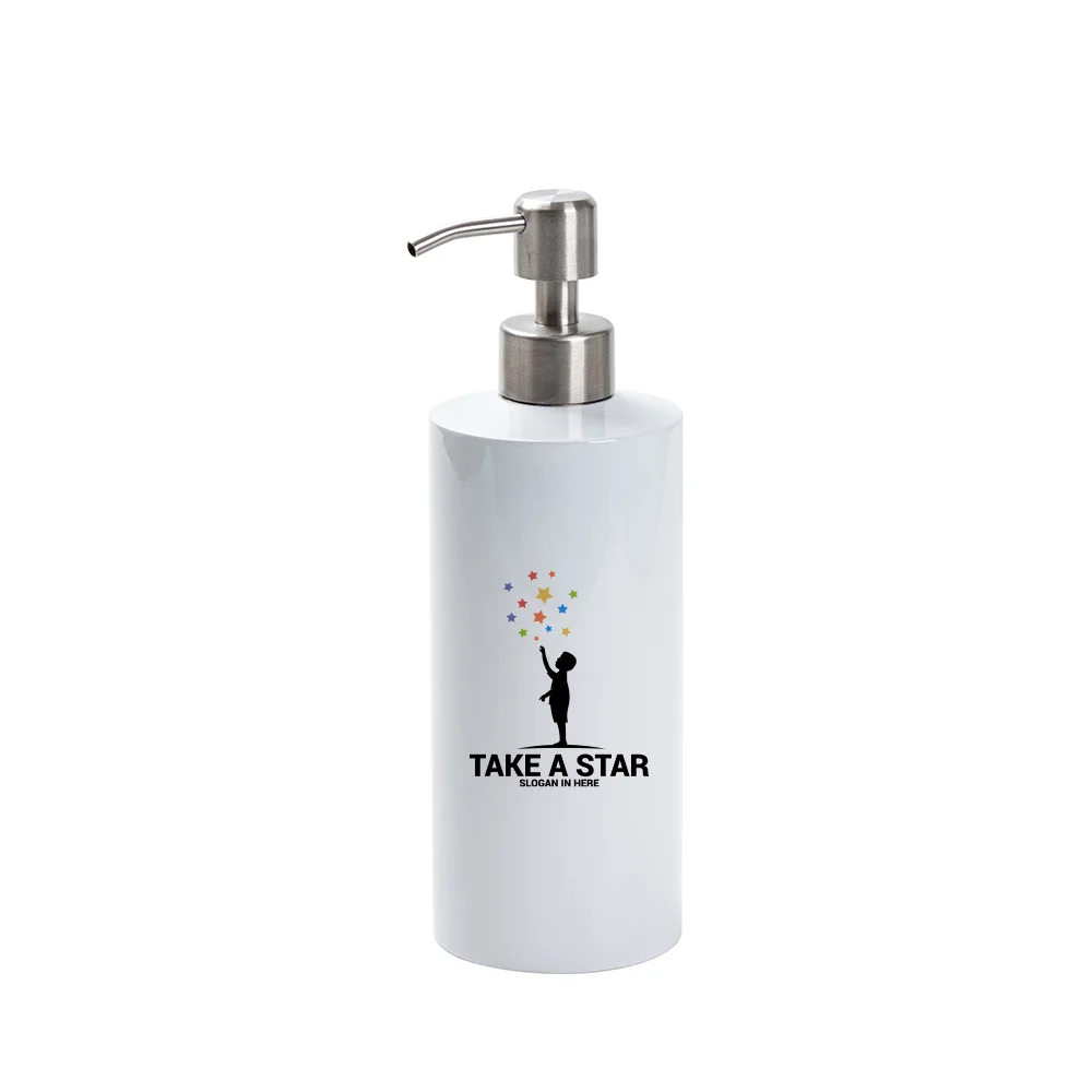 18oz/550ml Stainless Steel Lotion Dispenser(White) thumbnail 3