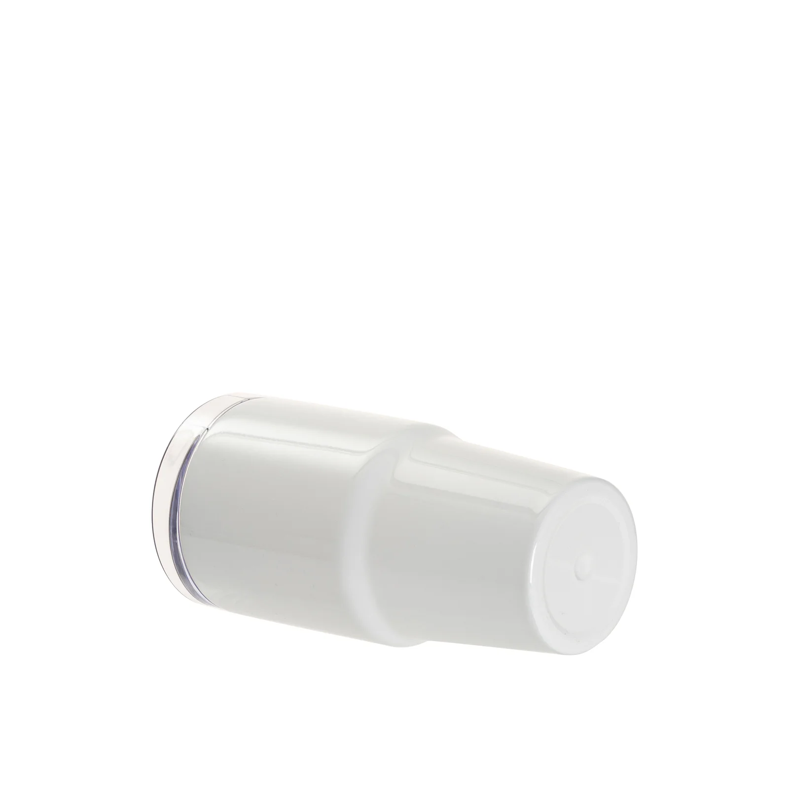 20OZ/600ml Stainless Steel Travel Tumblers With Metal Straw And Screw Top (White) thumbnail 3