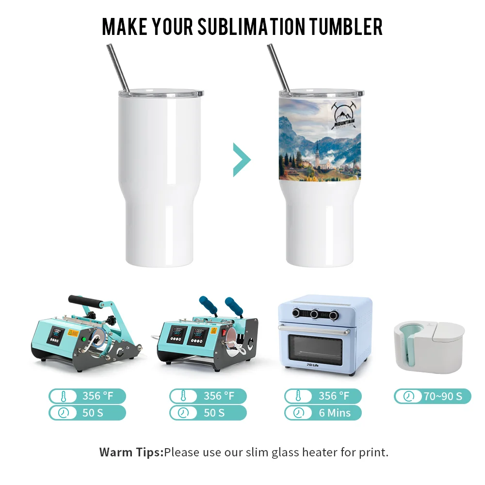 22oz/650ml Stainless Steel Travel Tumbler with Clear Waterproof Lid (White) thumbnail 4