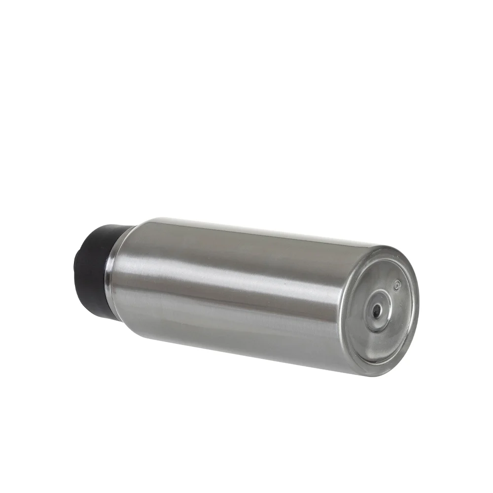 30oz/900ml Stainless Steel Water Bottle w/ Wide Mouth Straw & Portable Lid (Silver) thumbnail 5