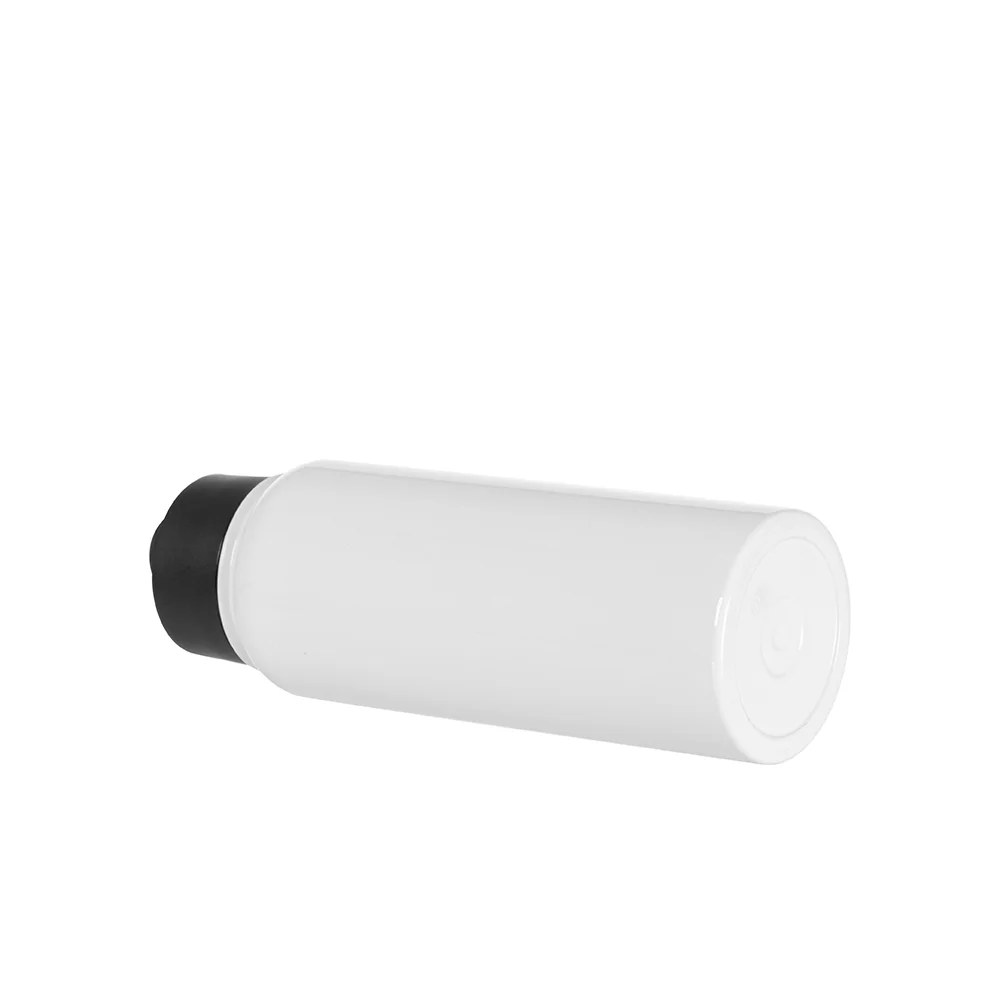 30oz/900ml Stainless Steel Water Bottle w/ Wide Mouth Straw & Portable Lid (White) thumbnail 5