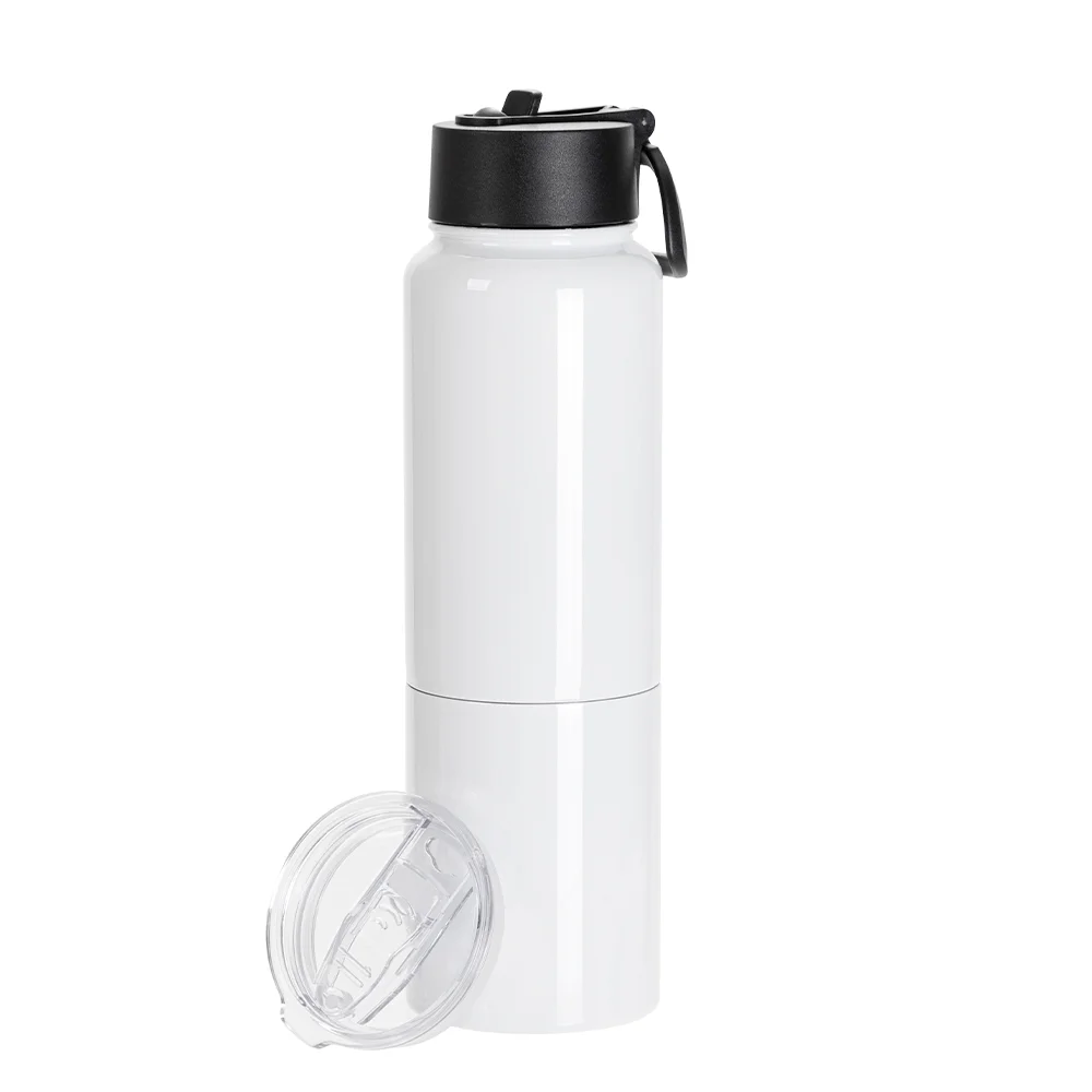 Diversion Safe White 3-in-1 Insulated Water Bottle 17oz, Can cooler and Kids Tumbler 13oz thumbnail 4