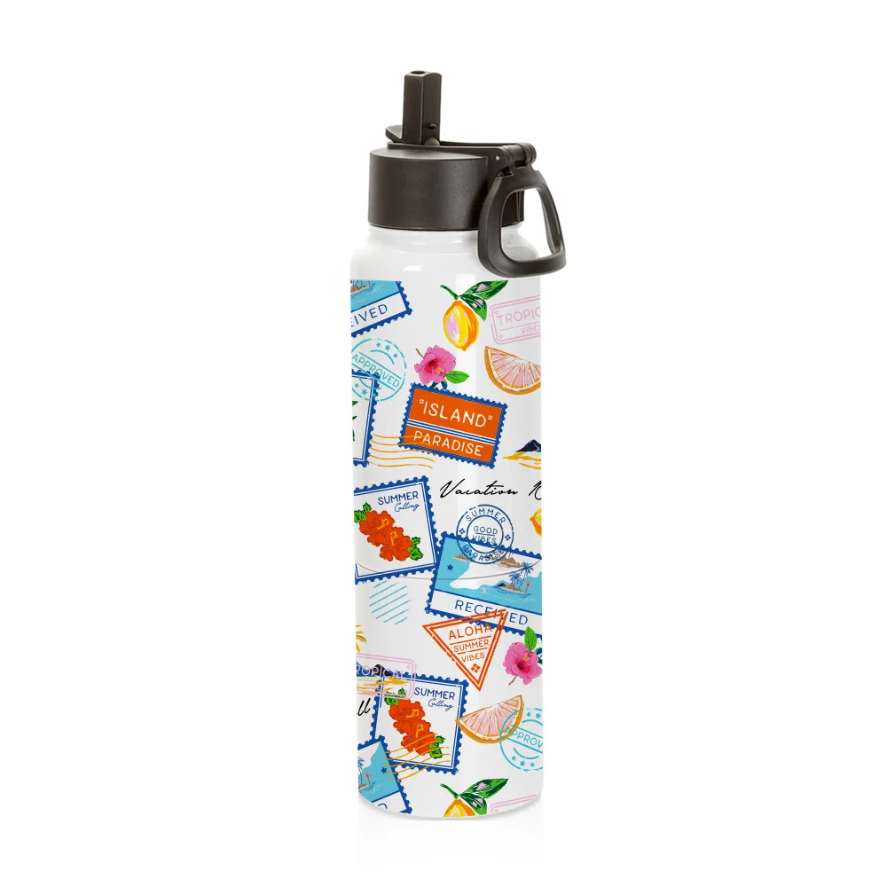 Diversion Safe White 3-in-1 Insulated Water Bottle 17oz, Can cooler and Kids Tumbler 13oz thumbnail 5