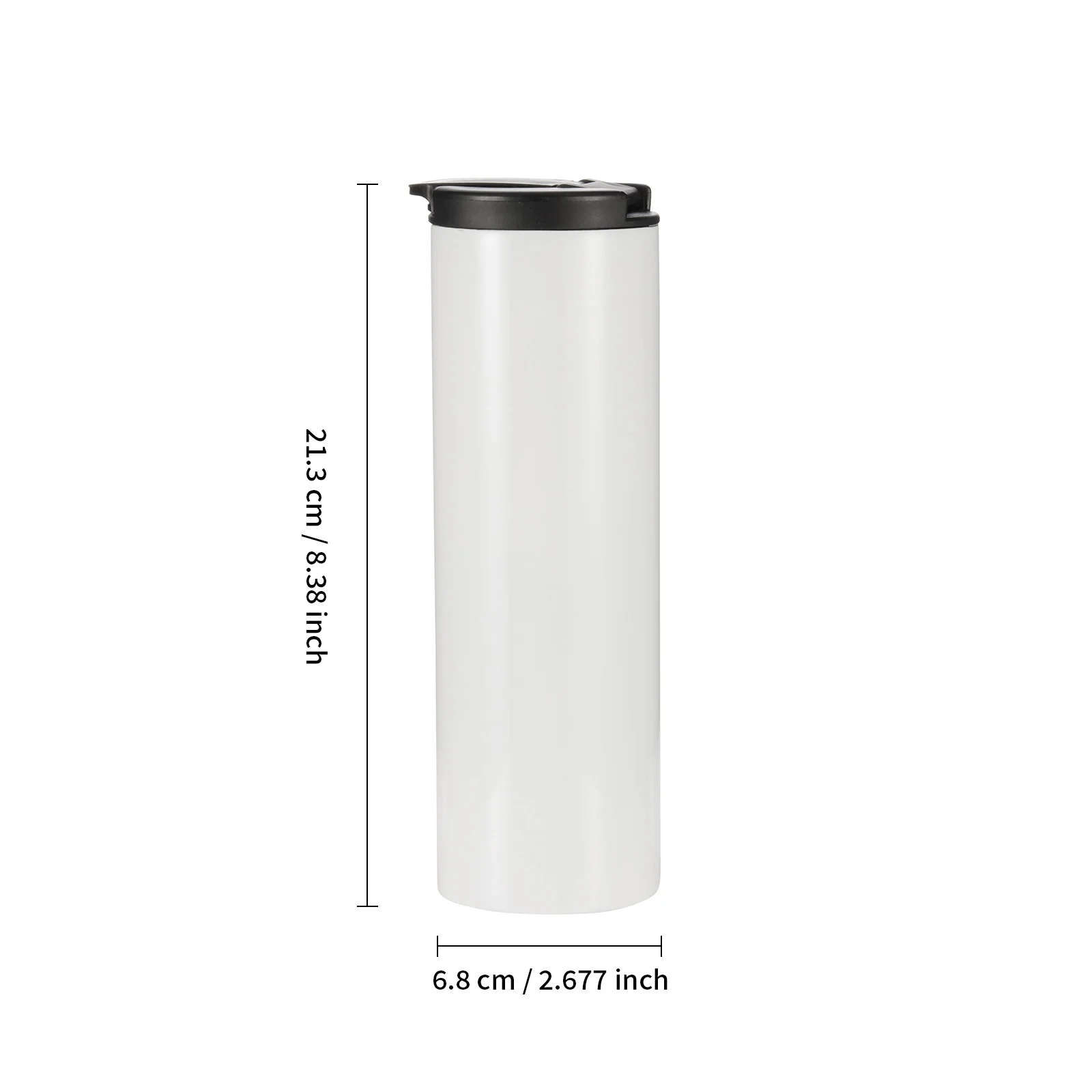 500ml Stainless Steel Flask Bottle with Flip lid (White) thumbnail 4