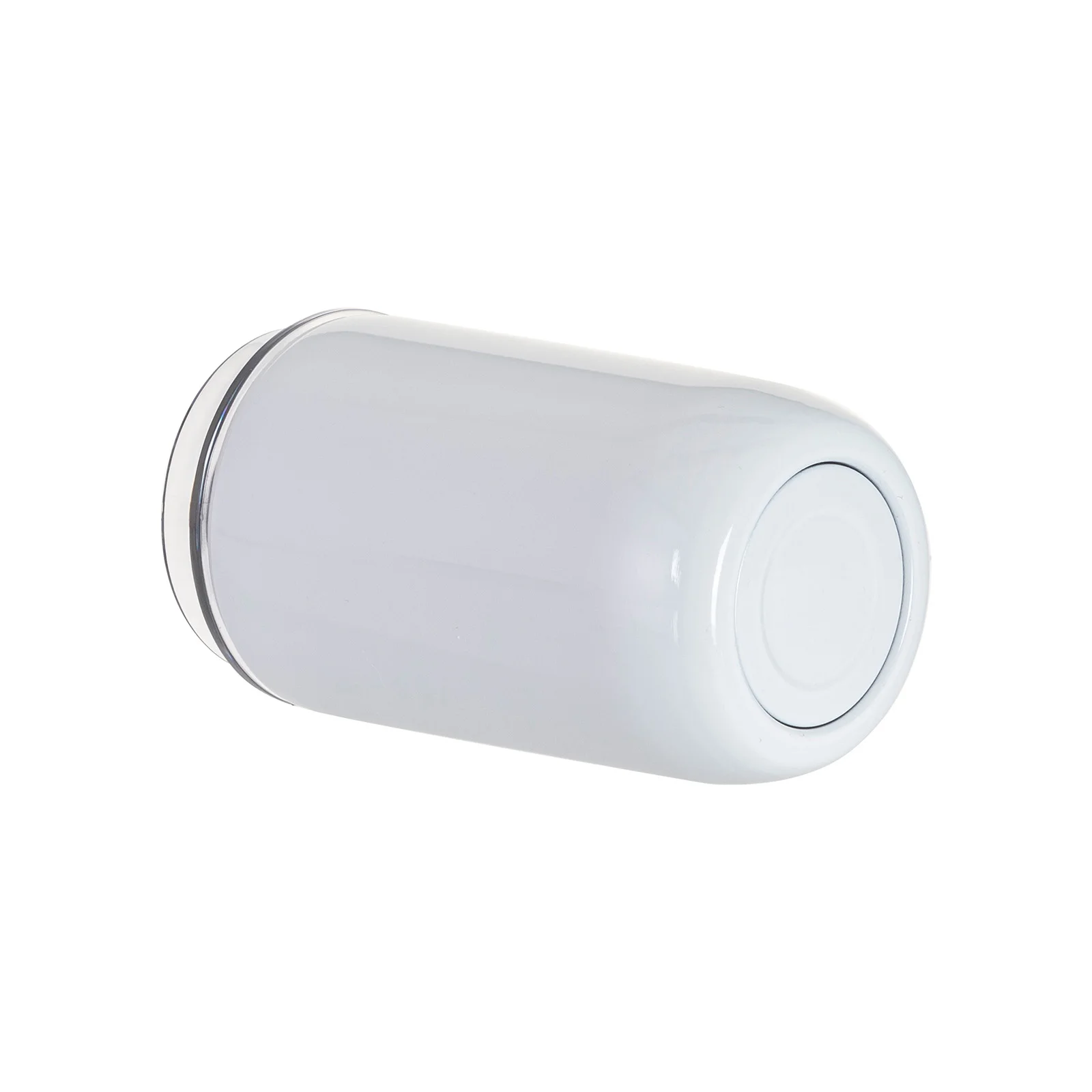 12OZ/350ml Stainless Steel Travel Tumbler with Flip Lid & Metal Straw (White) thumbnail 7
