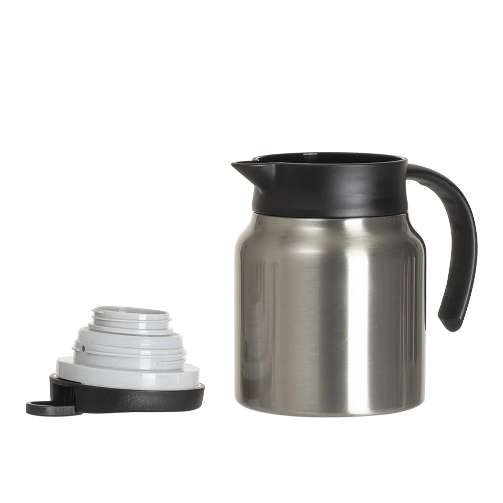 32oz/1000ml Stainless Steel Thermal Coffee Carafe Pot (Silver) thumbnail 3