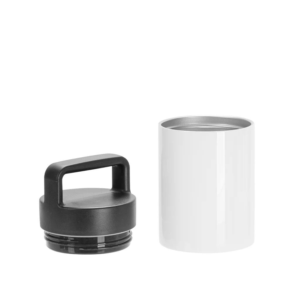 13OZ 400ml Sublimation Thermal Food Jar with Large Handle Screw Lid (White) thumbnail 3