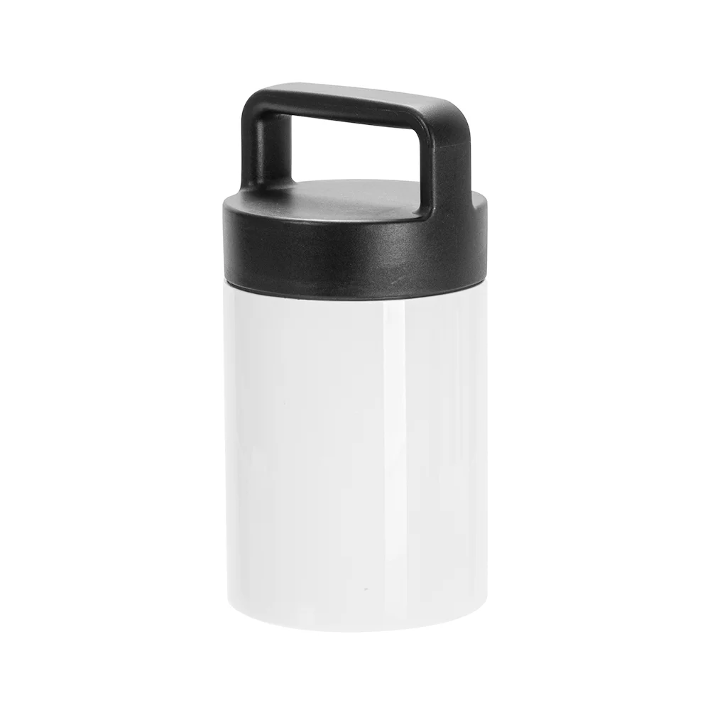 13OZ 400ml Sublimation Thermal Food Jar with Large Handle Screw Lid (White) thumbnail 4