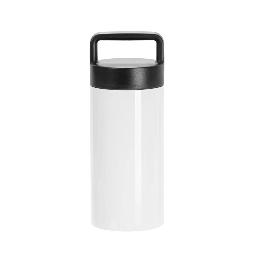 20OZ 600ml Sublimation Thermal Food Jar with Large Handle Screw Lid (White)