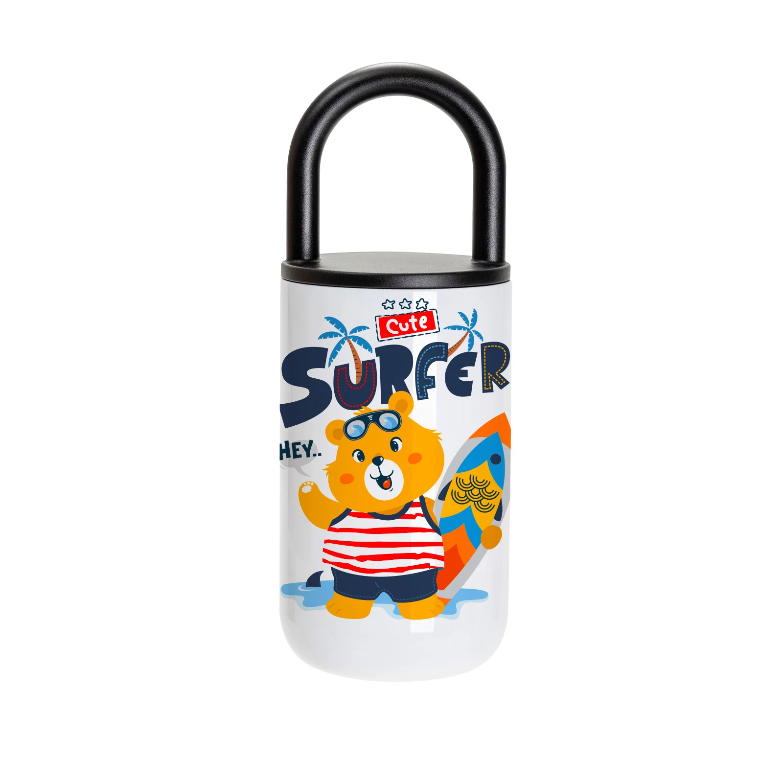 2 in 1 Sublimation Stainless Steel Kids Tumbler Mug with 2 Lids