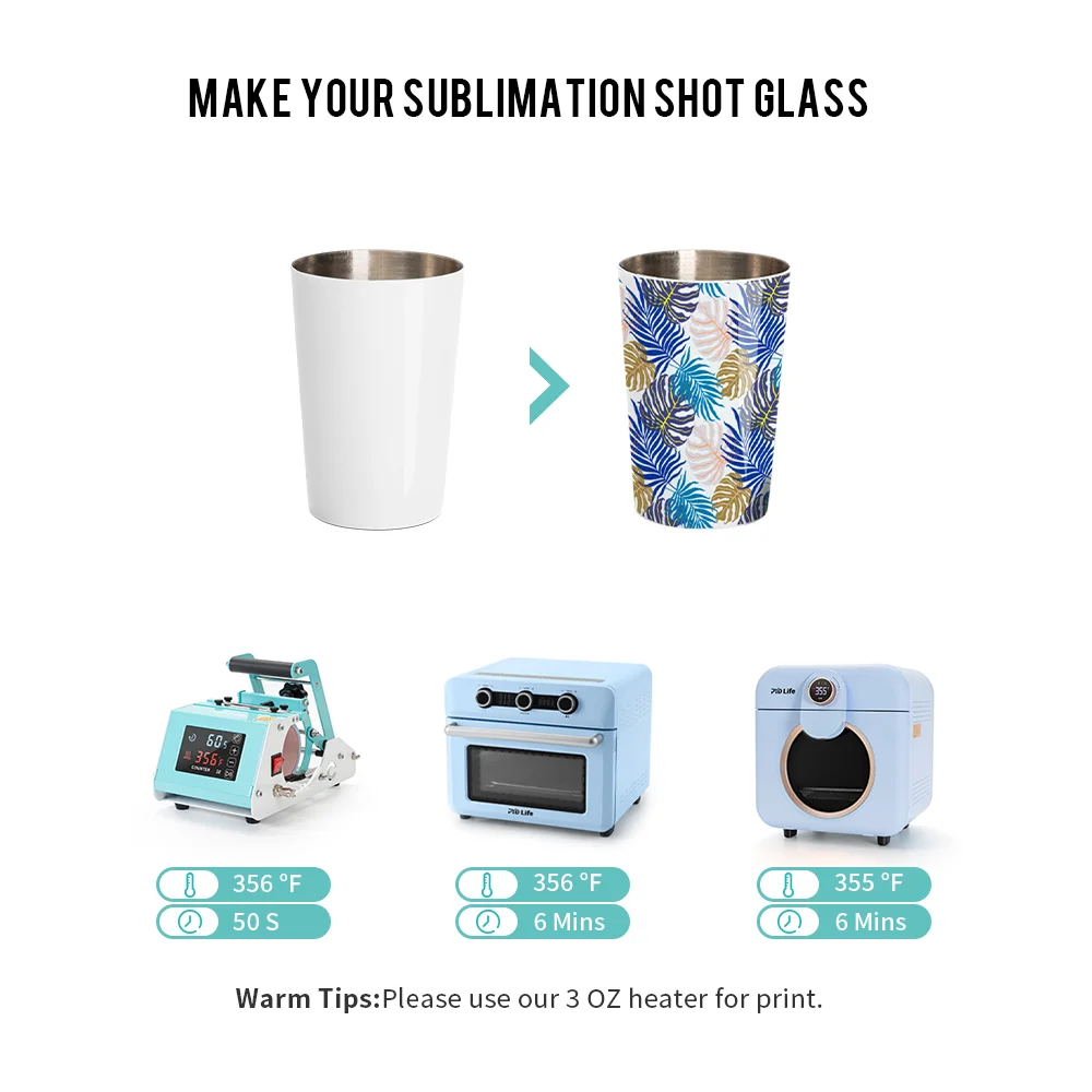 2oz 70ml Blank Sublimation Stainless Steel Shot Mug thumbnail 9