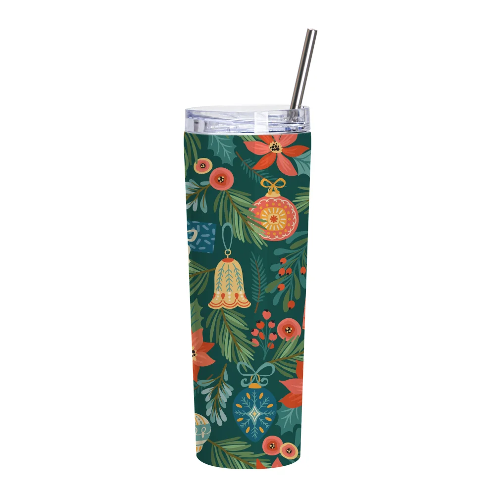 30OZ/900ml Stainless Steel Tumbler with Water Proof Lid & Metal Straw (Sublimation Glossy White) thumbnail 2