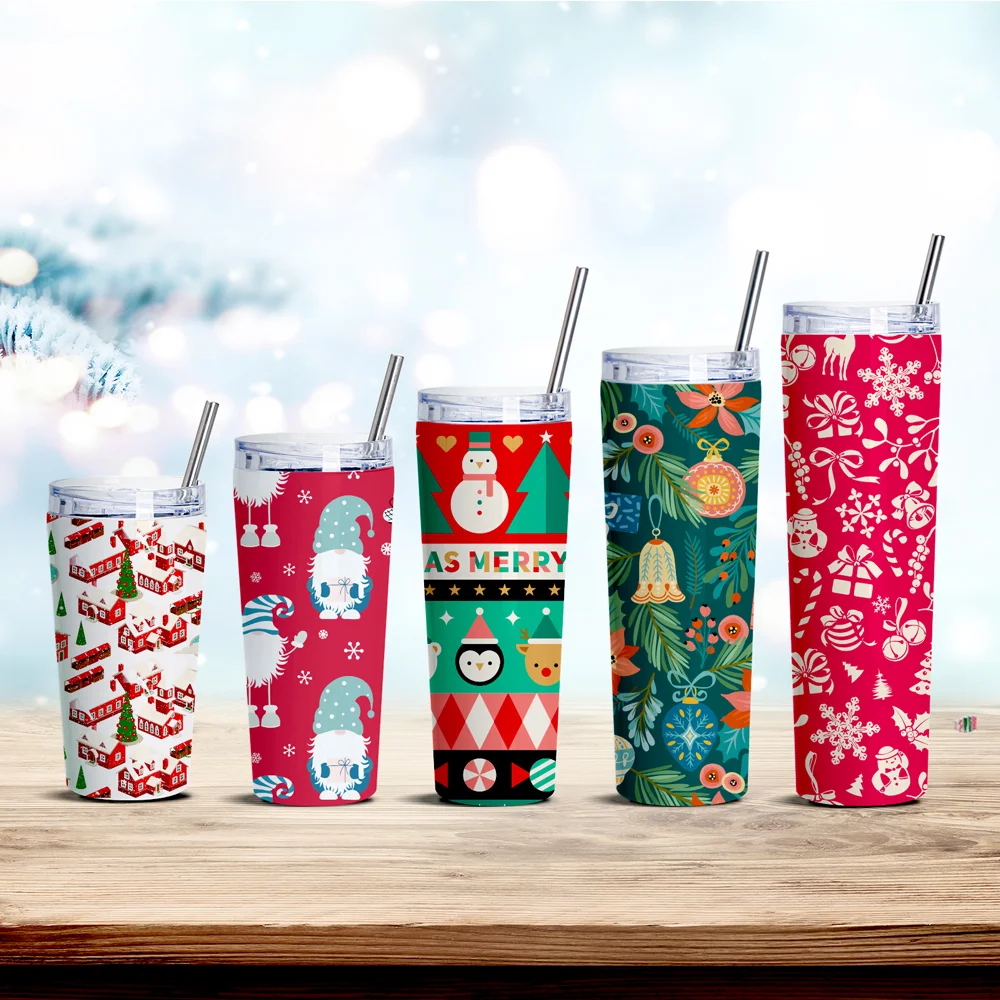 30OZ/900ml Stainless Steel Tumbler with Water Proof Lid & Metal Straw (Sublimation Glossy White) thumbnail 5