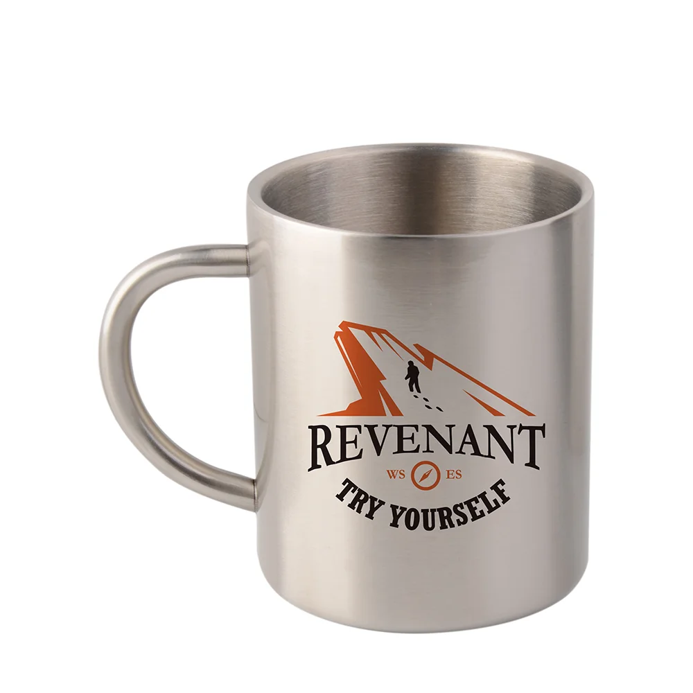 15oz Sublimation Stainless Steel Mug Silver thumbnail 2