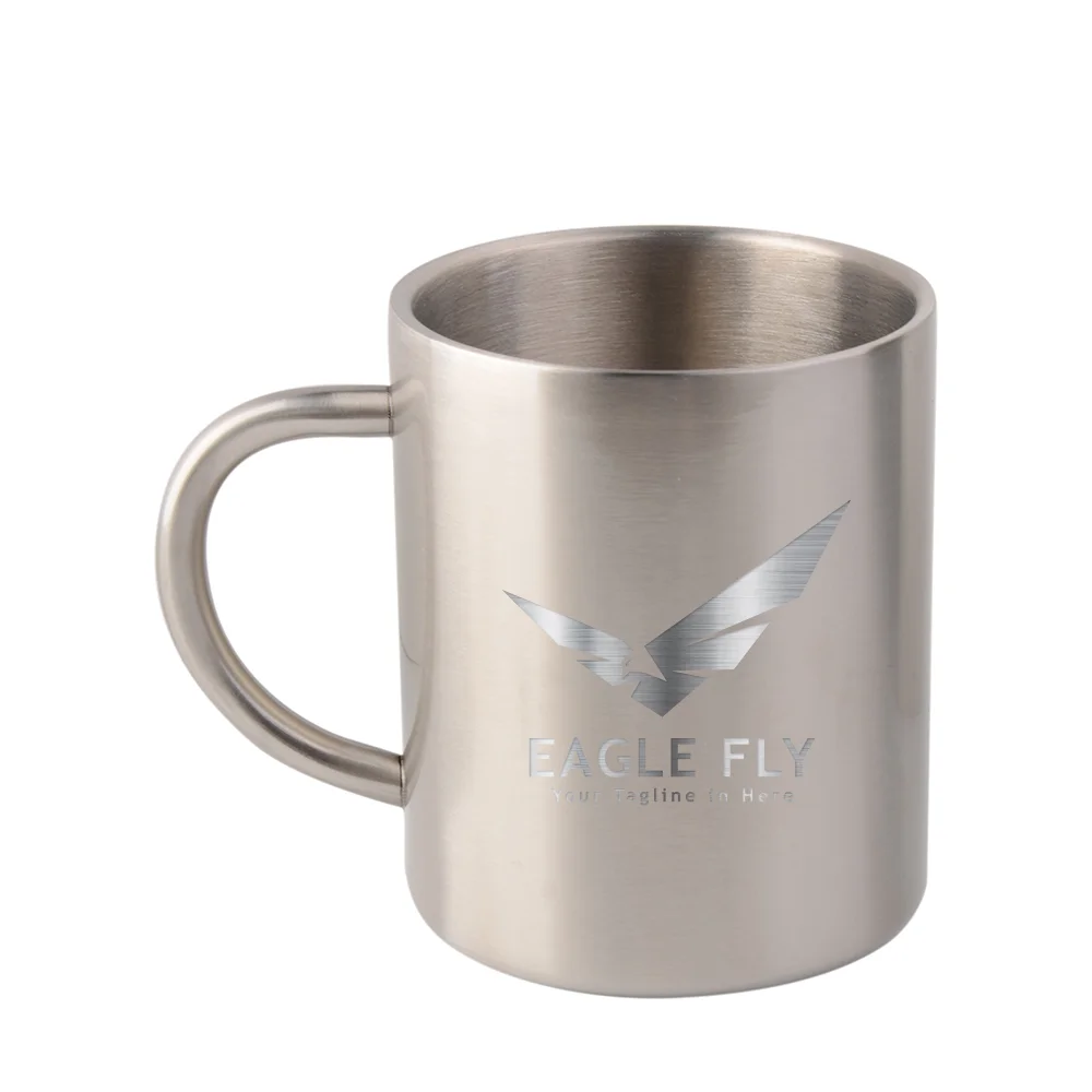 15oz Sublimation Stainless Steel Mug Silver thumbnail 4