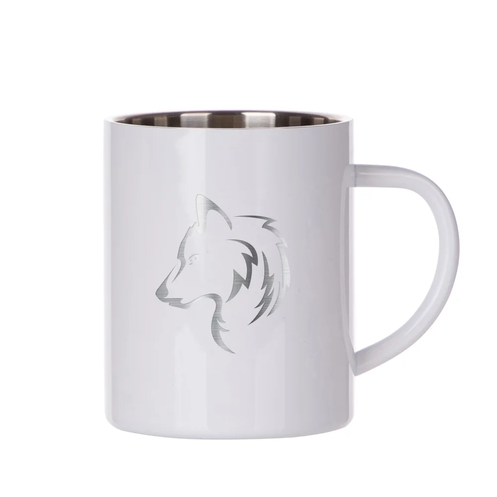 15oz Sublimation Stainless Steel Mug White thumbnail 4