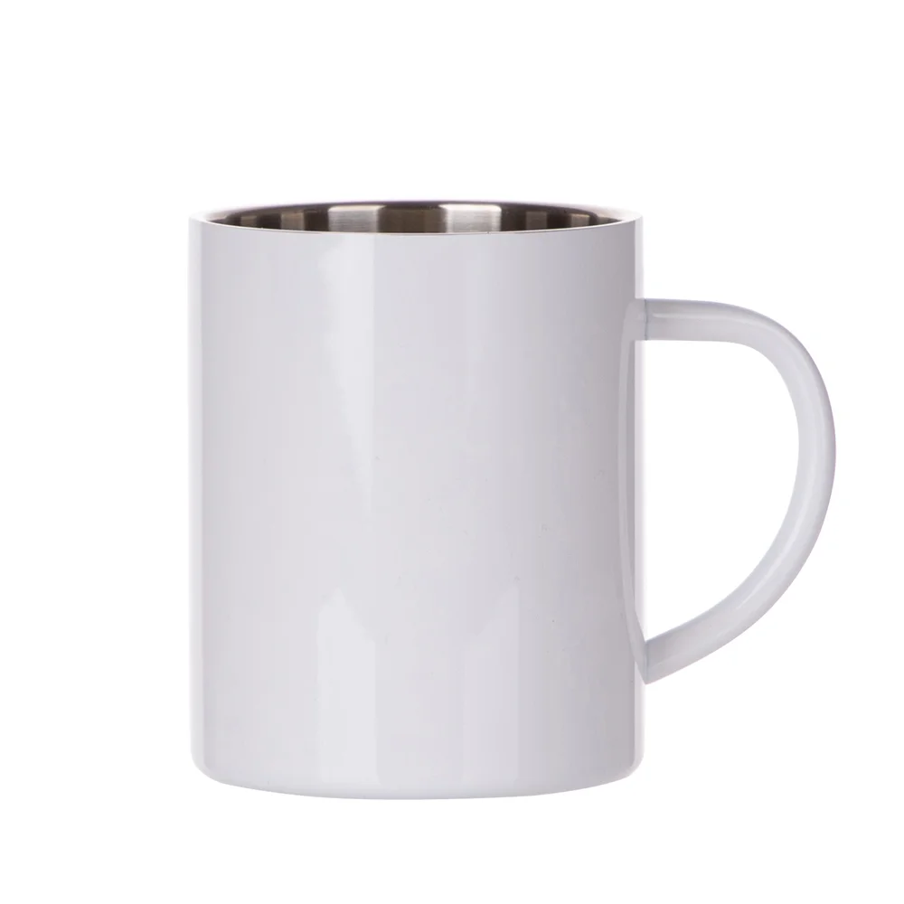 15oz Sublimation Stainless Steel Mug White thumbnail 1