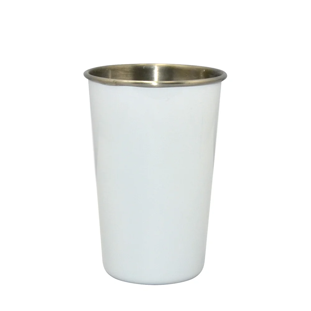 17oz/500ml Stainless Steel Tumbler (White) - image 1