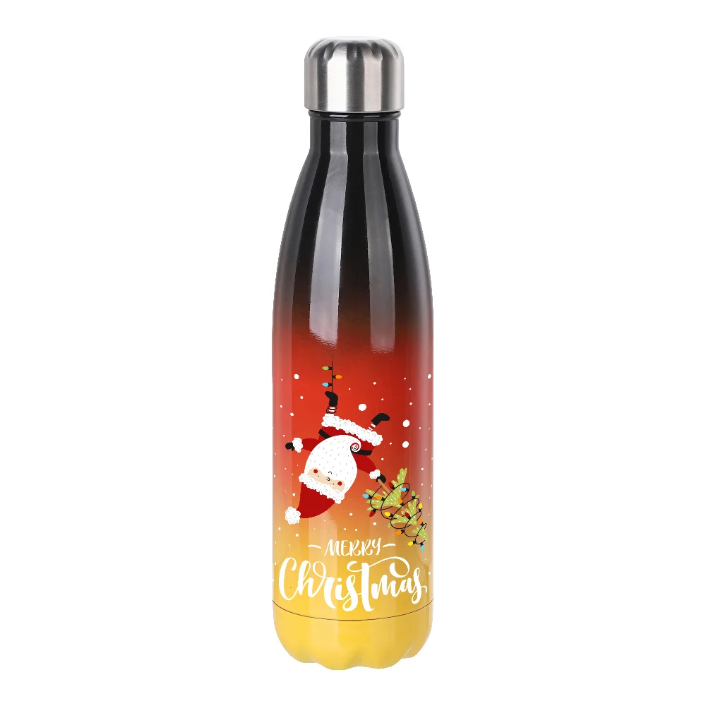 17oz Sublimation Bowling Bottle (Ombre, Black+Red+Yellow) thumbnail 3