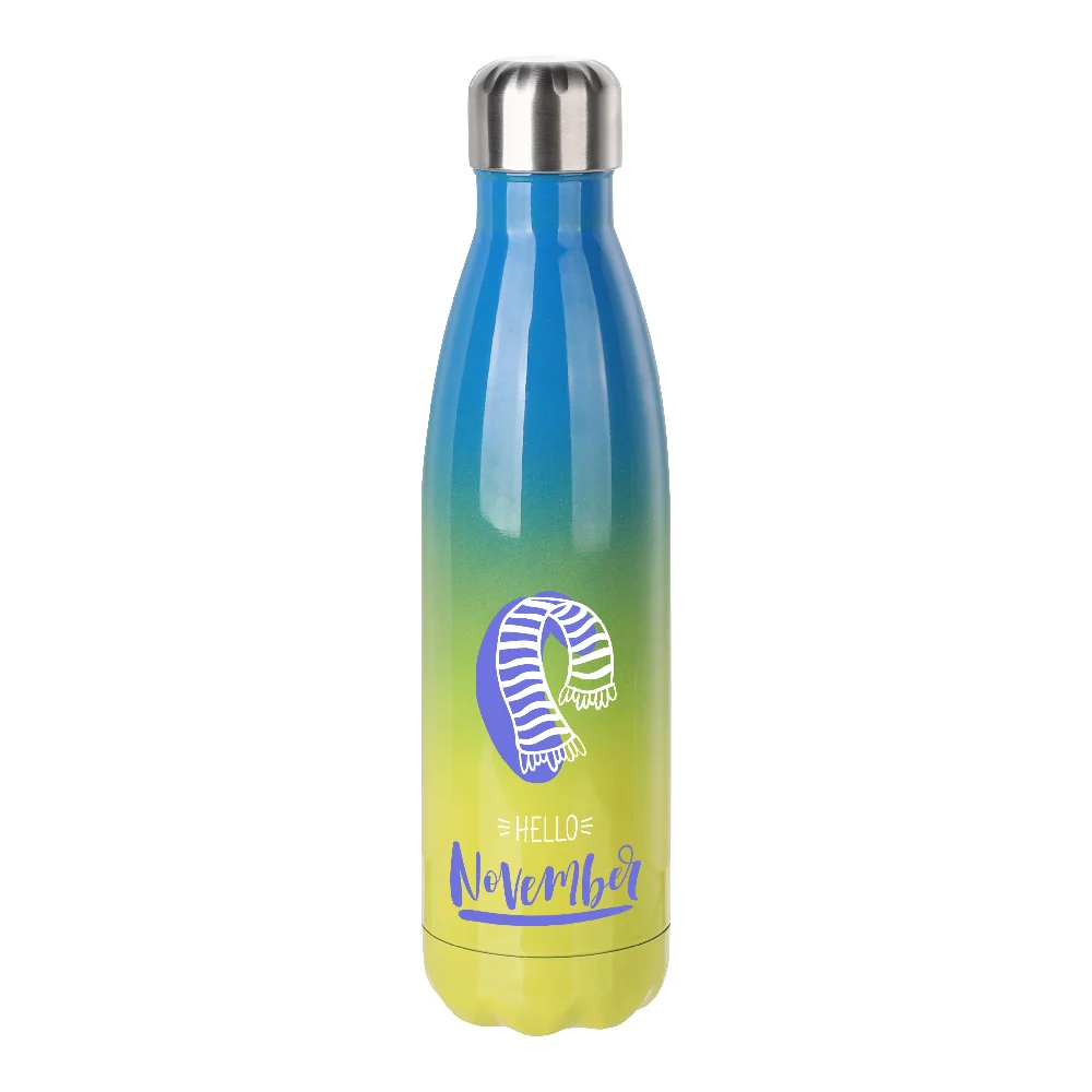 17oz Sublimation Bowling Bottle (Ombre, Blue+Yellow) thumbnail 4