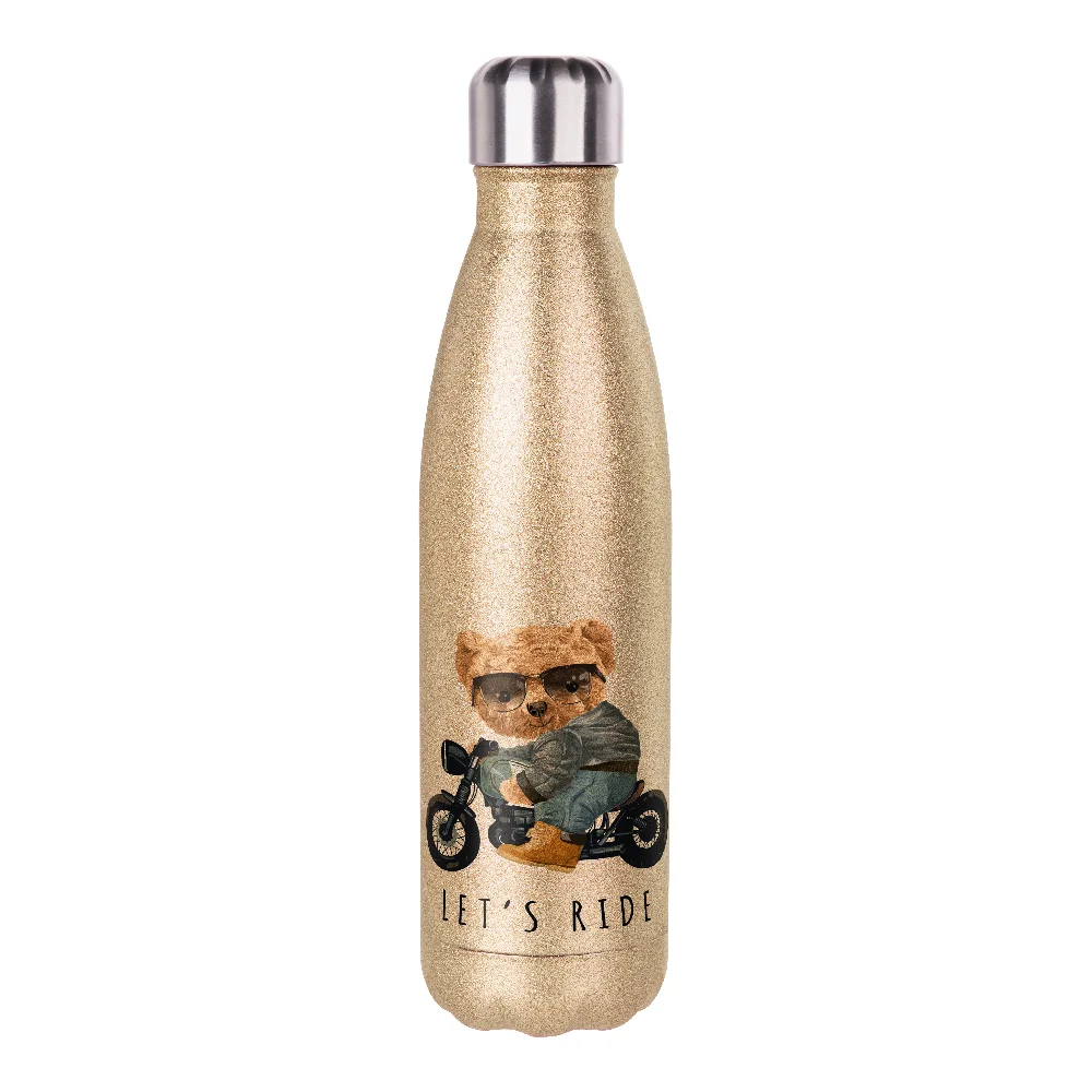 500ml Sublimation Bowling Water Bottle (Glitter Gold) thumbnail 2