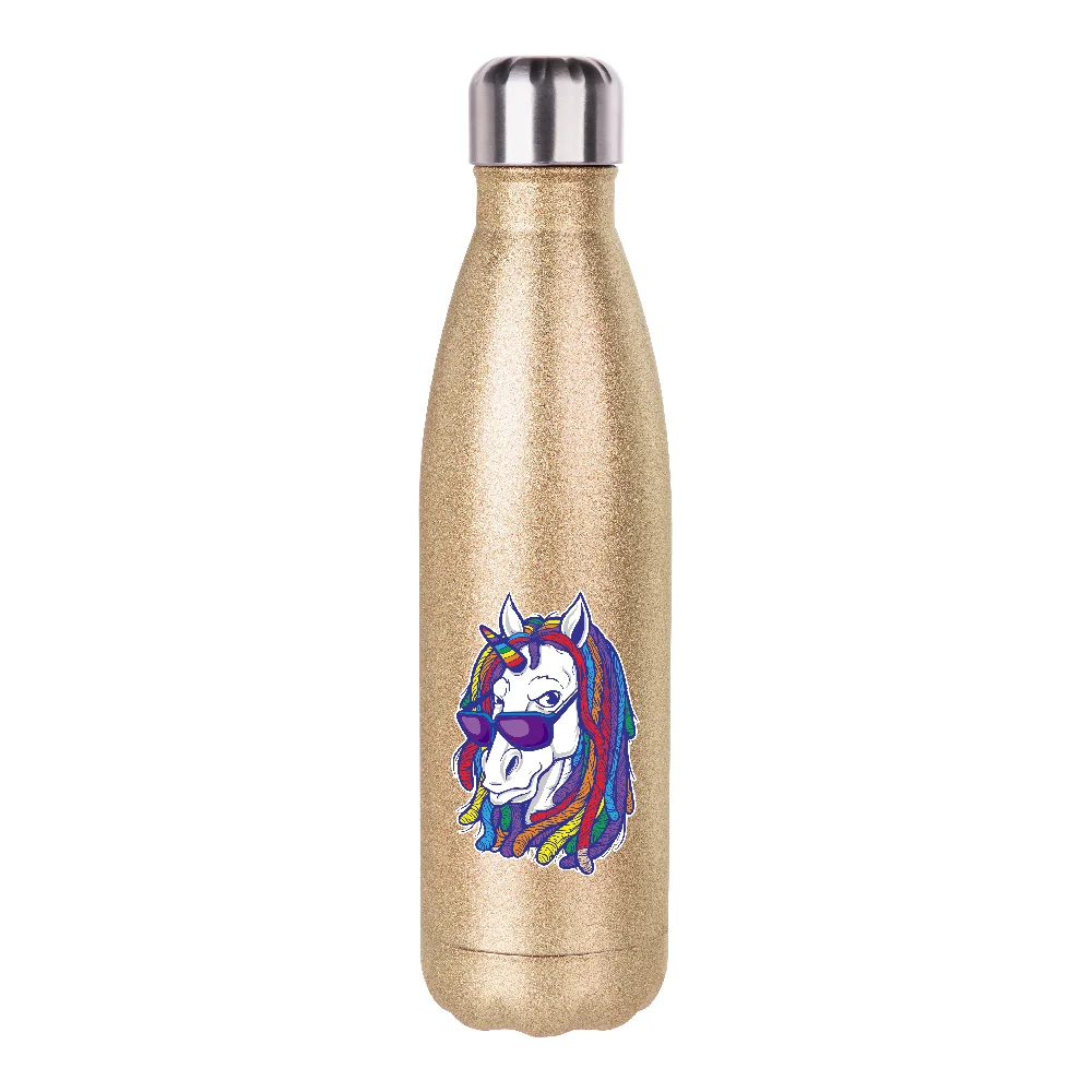 500ml Sublimation Bowling Water Bottle (Glitter Gold) thumbnail 3