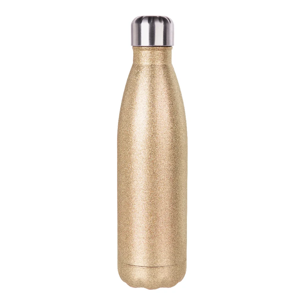 500ml Sublimation Bowling Water Bottle (Glitter Gold) thumbnail 1