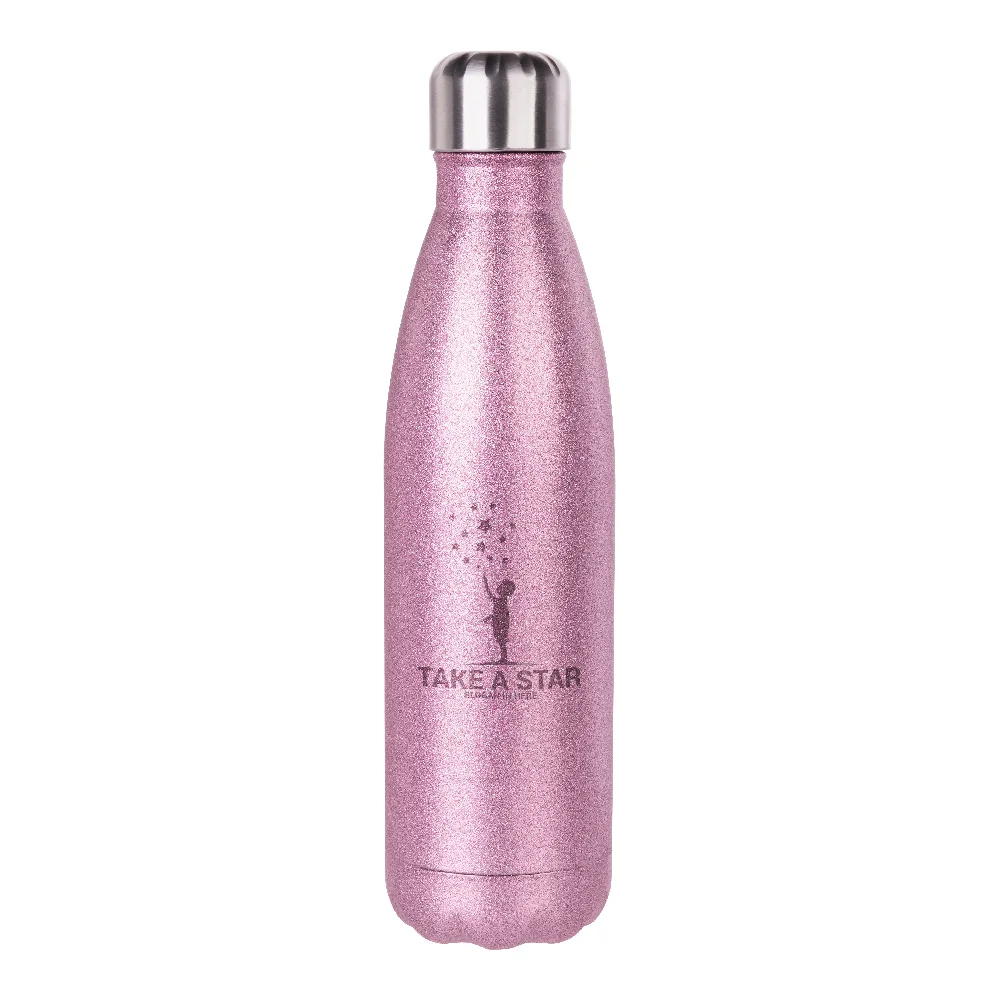 500ml Sublimation Bowling Water Bottle (Glitter Pink) thumbnail 4