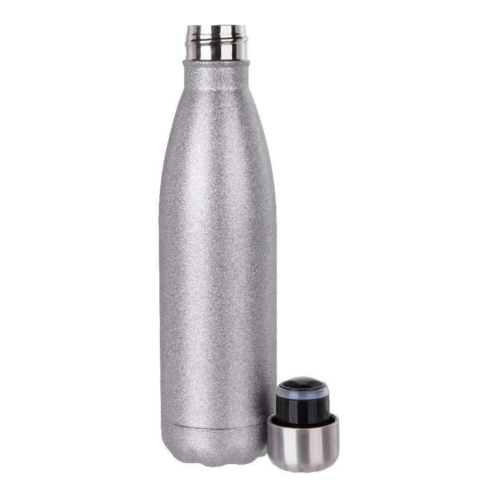 500ml Sublimation Bowling Water Bottle (Glitter Silver) thumbnail 4