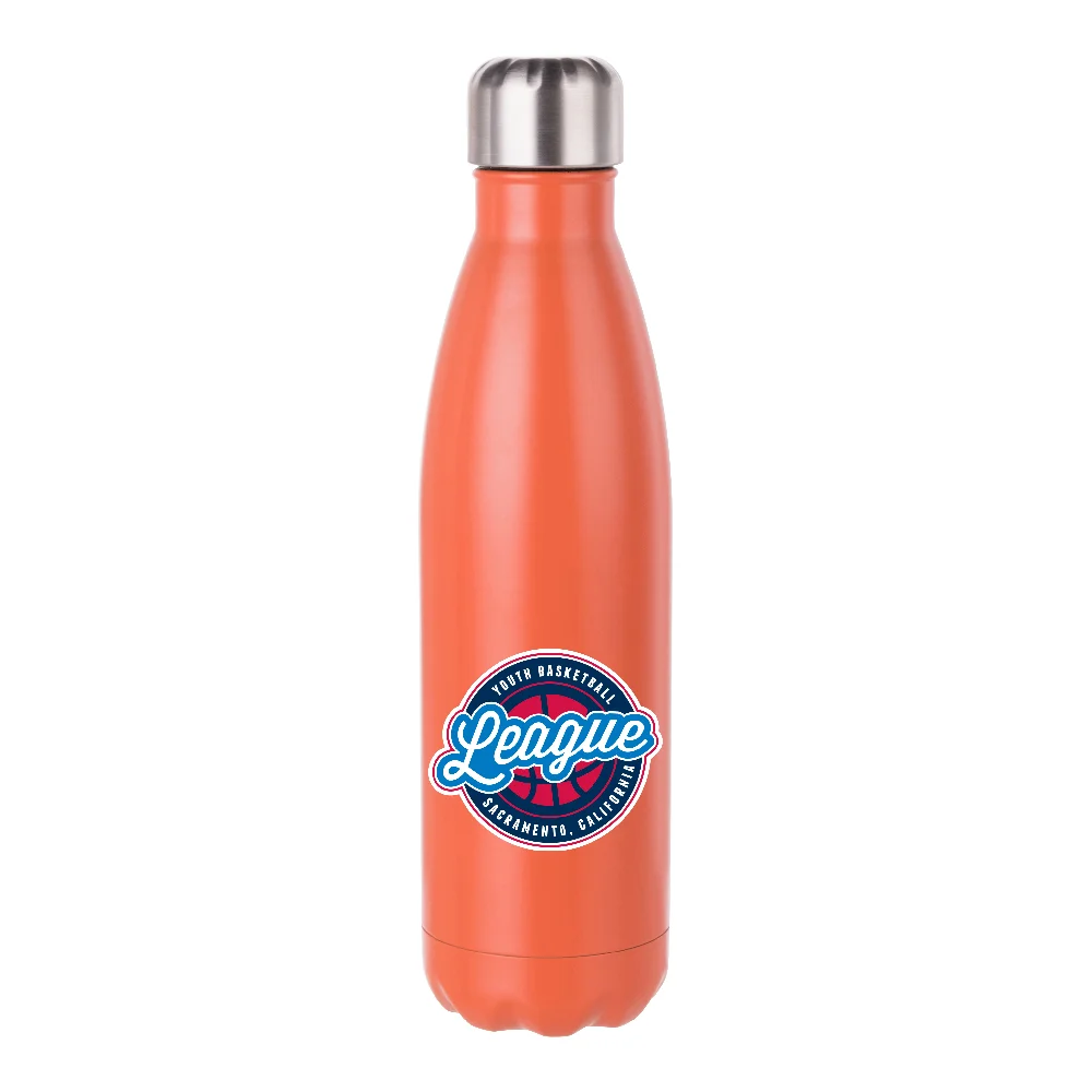 500ml Sublimation Bowling Water Bottle (Matt Orange) thumbnail 3