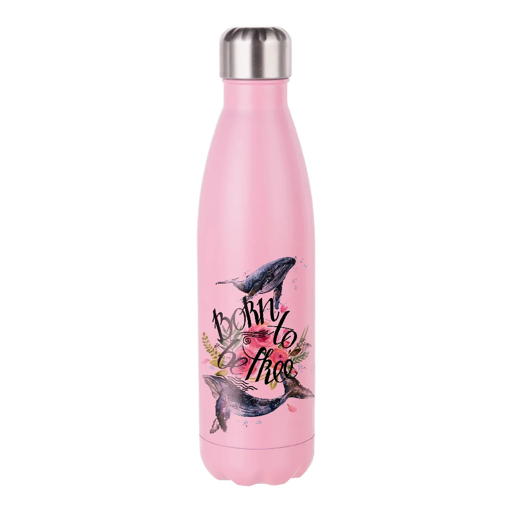 500ml Sublimation Bowling Water Bottle (Matt Pink) thumbnail 2