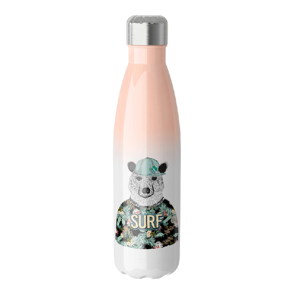 17oz Sublimation Bowling Bottle (Ombre, Orange+White)