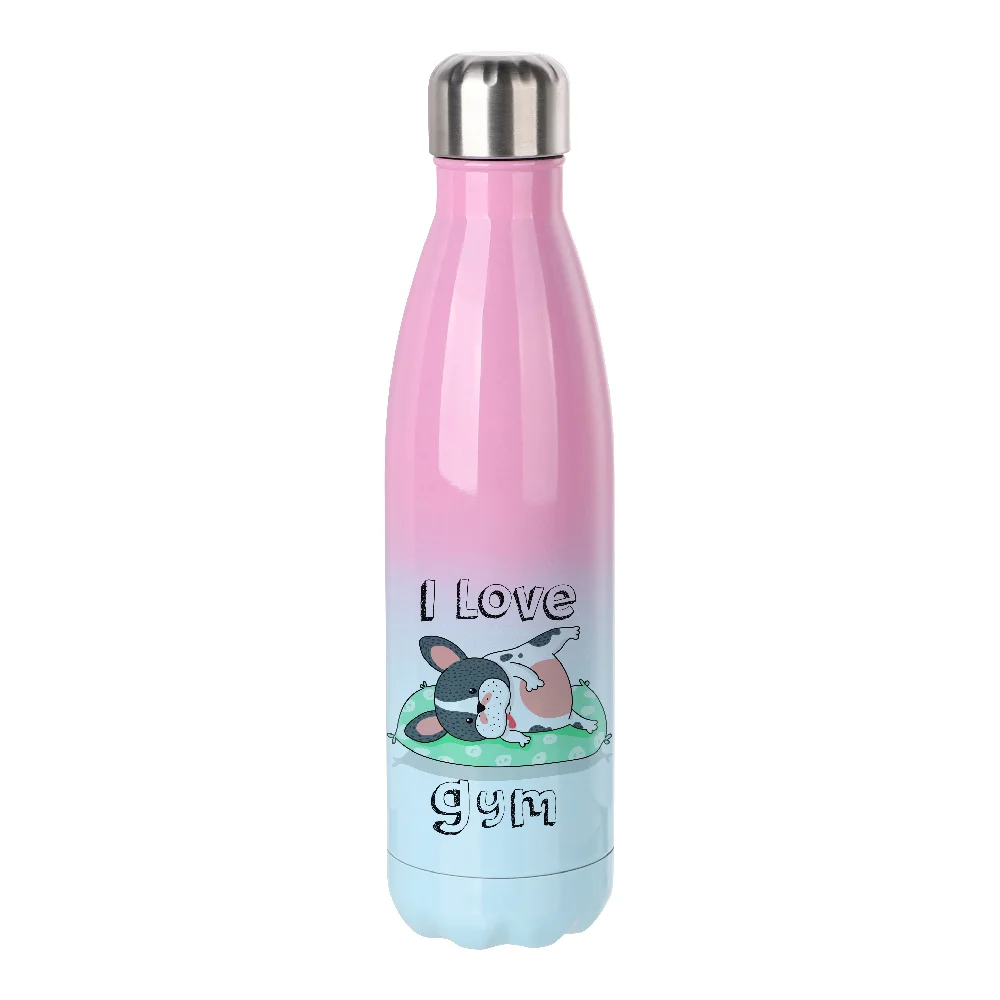 17oz Sublimation Bowling Bottle (Ombre, Pink+Blue)