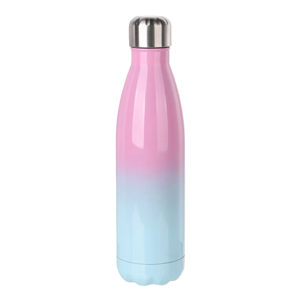 17oz Sublimation Bowling Bottle (Ombre, Pink+Blue)