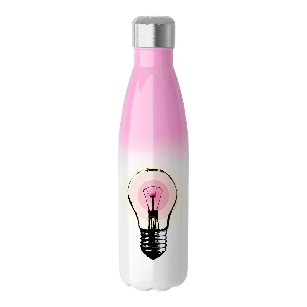 17oz Sublimation Bowling Bottle (Ombre, Pink+White)