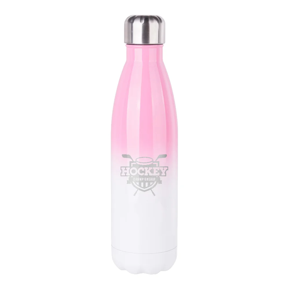17oz Sublimation Bowling Bottle (Ombre, Pink+White) thumbnail 4