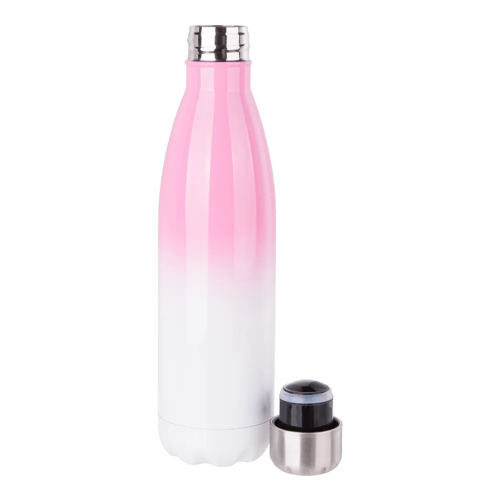 17oz Sublimation Bowling Bottle (Ombre, Pink+White) thumbnail 5