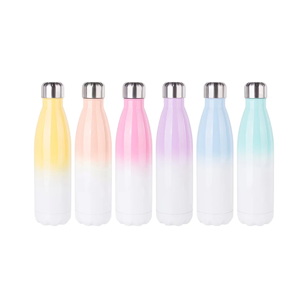 17oz Sublimation Bowling Bottle (Ombre, Pink+White) thumbnail 6