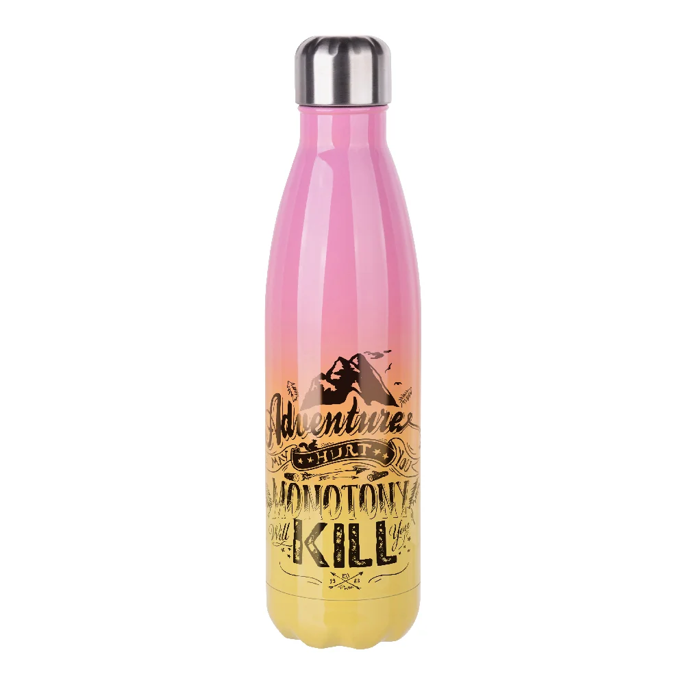 17oz Sublimation Bowling Bottle (Ombre, Pink+Yellow)
