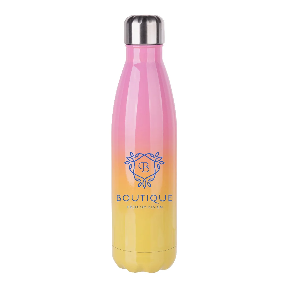 17oz Sublimation Bowling Bottle (Ombre, Pink+Yellow) thumbnail 3