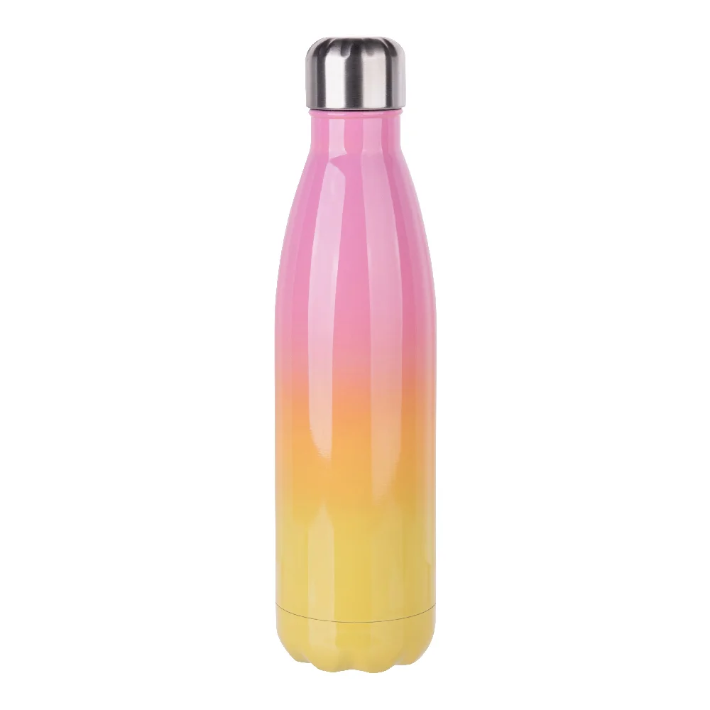 17oz Sublimation Bowling Bottle (Ombre, Pink+Yellow)