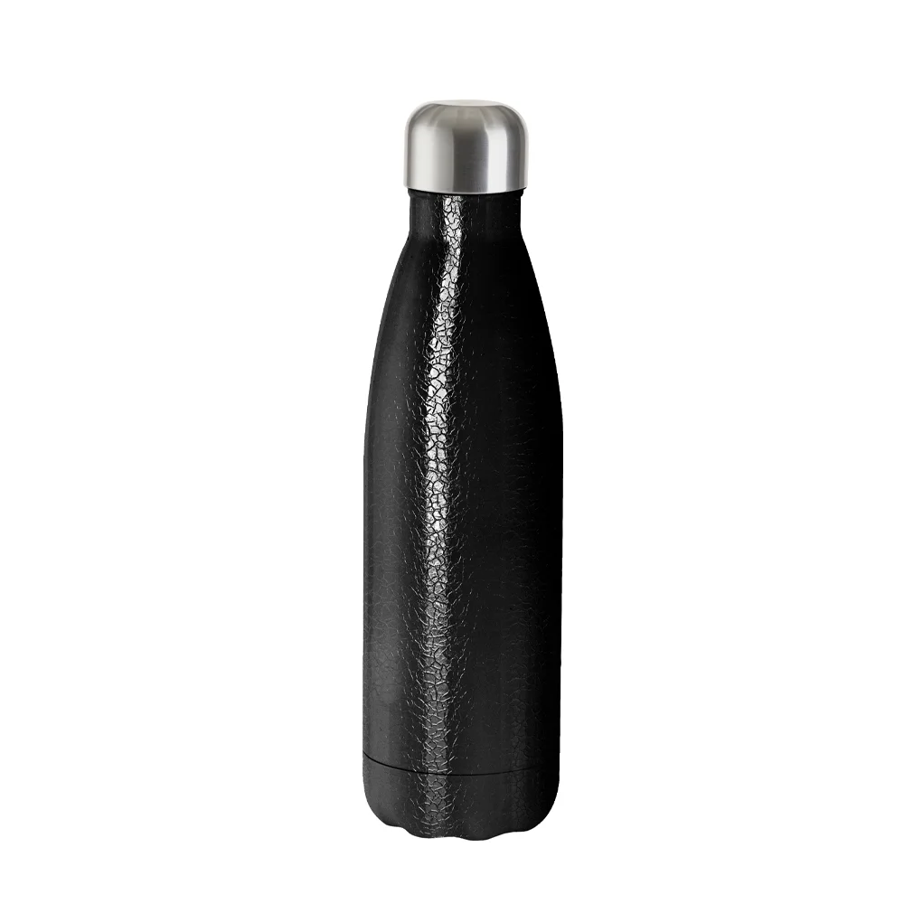 17oz Crackle Finish Water Bottle (Black) thumbnail 1