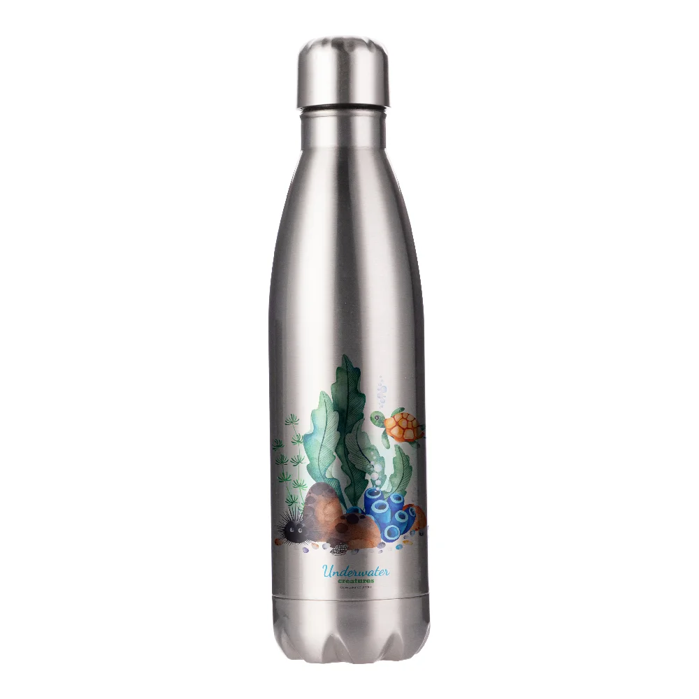 17oz 500ml Sublimation Bowling Bottle (Glossy,Silver) thumbnail 2