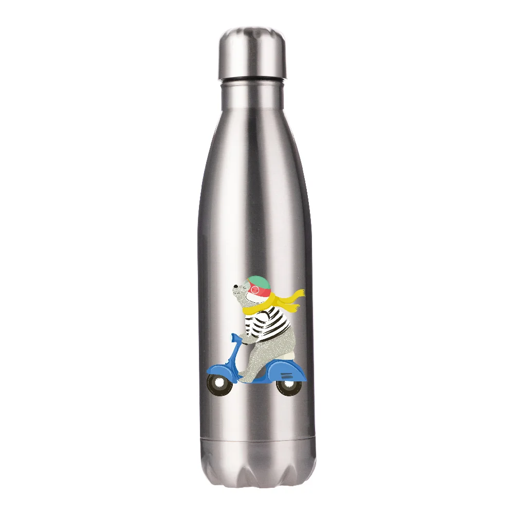 17oz 500ml Sublimation Bowling Bottle (Glossy,Silver) thumbnail 3