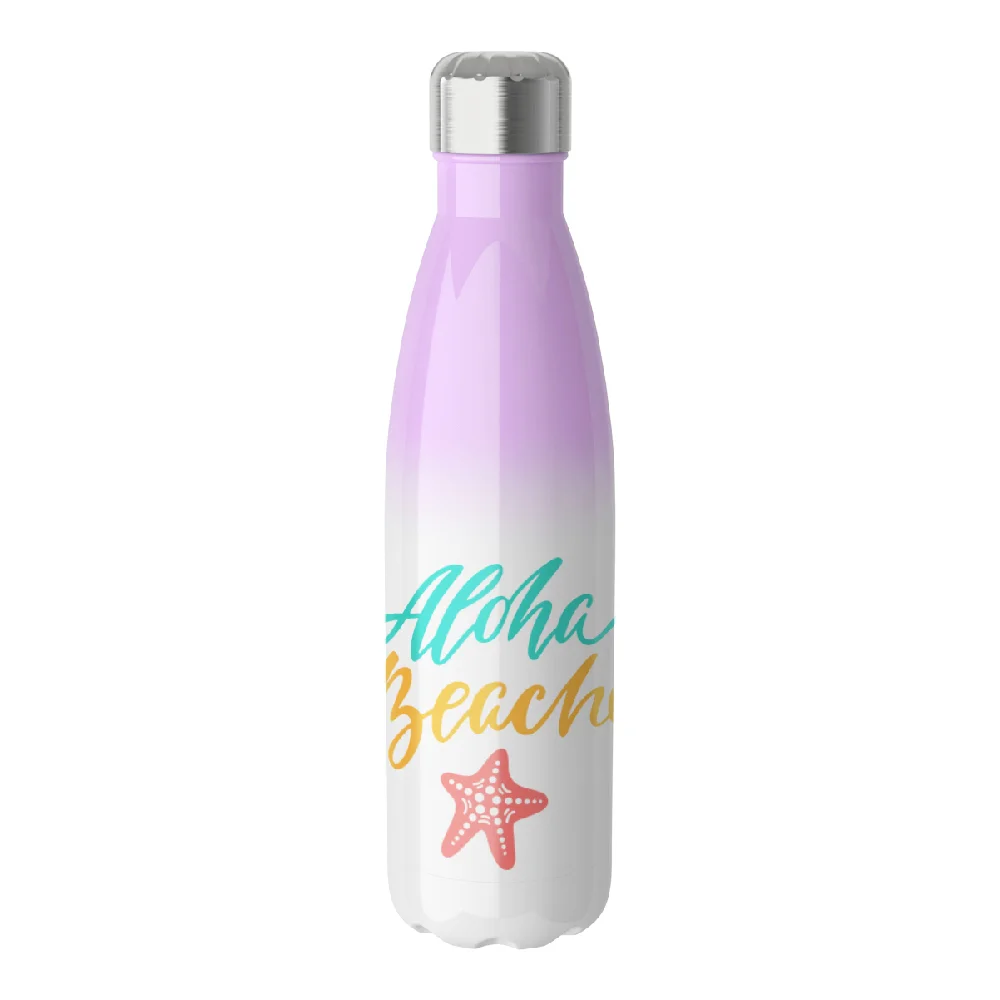17oz Sublimation Bowling Bottle (Glossy,Purple+White)
