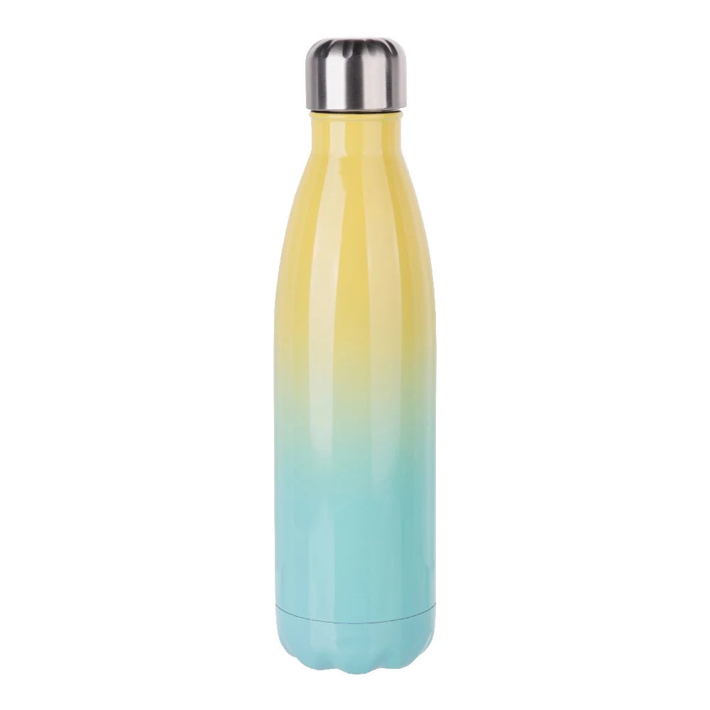 17oz Sublimation Bowling Bottle (Ombre, Yellow+Green)