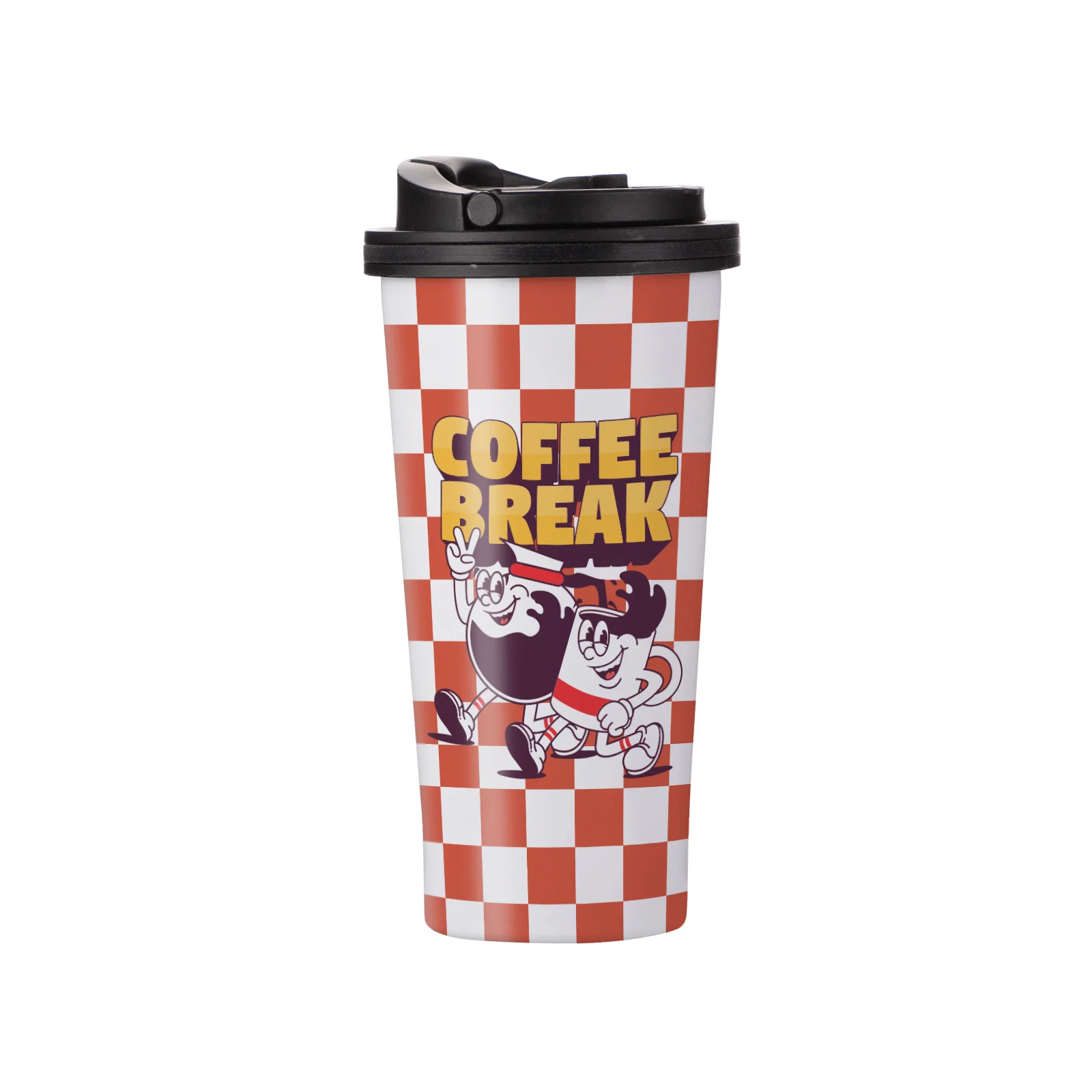 16oz 480ml Stainless Steel Tumbler with Portable Lid (Glossy White)