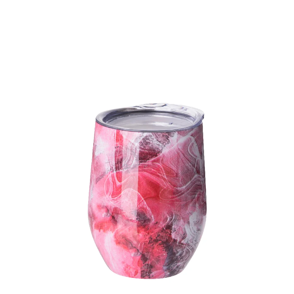 12oz 360ml Sublimation Wine Tumbler with Lid (Full Color-Air Transfer,White) thumbnail 3