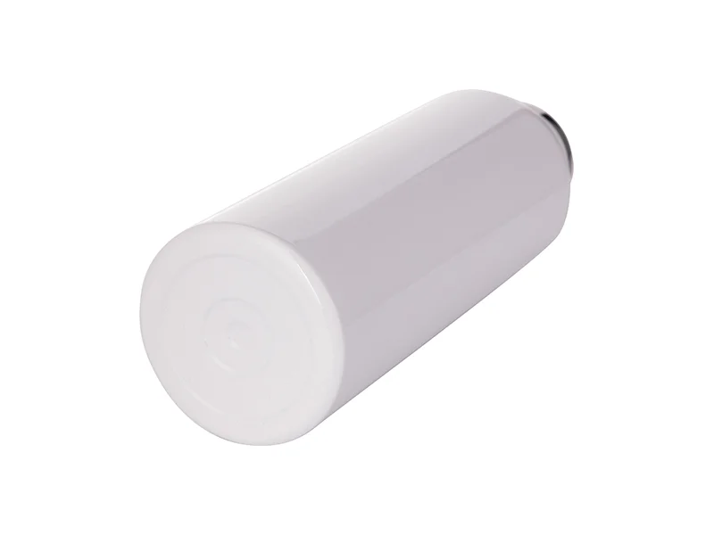 17oz 500ml Insulated Stainless Steel Water Bottle with Bamboo Lid (White) thumbnail 5